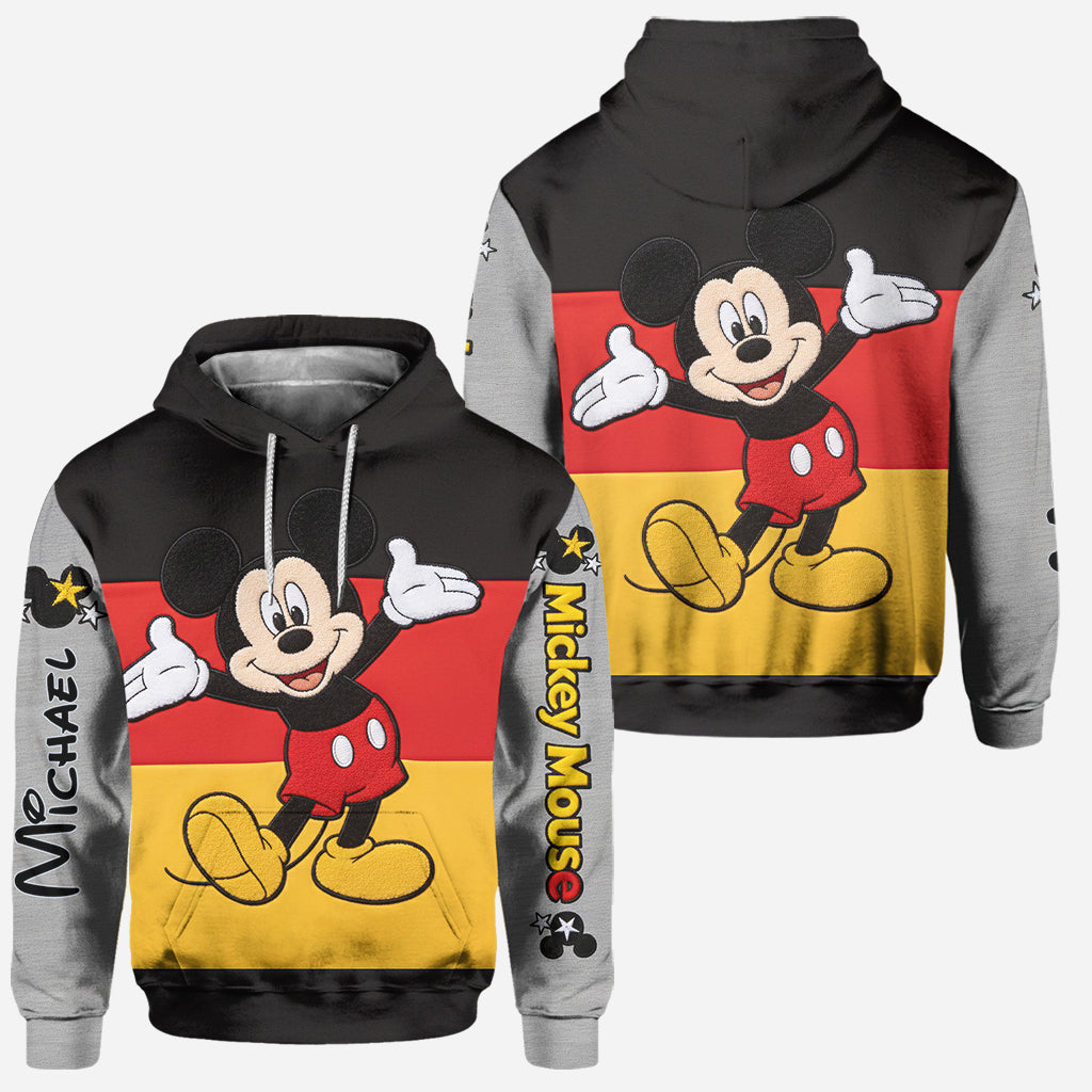 Personalized Mickey and Minnie Mouse Hoodie & Leggings Set for Couples