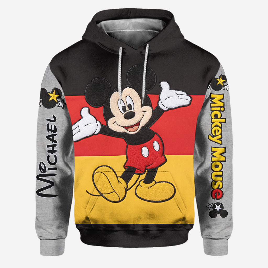 Personalized Mickey and Minnie Mouse Hoodie & Leggings Set for Couples