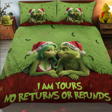 Load image into Gallery viewer, Personalized Quilted Bedding Set Custom Names Gift for Couples
