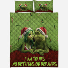Load image into Gallery viewer, Personalized Quilted Bedding Set Custom Names Gift for Couples
