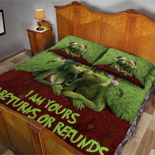 Load image into Gallery viewer, Personalized Quilted Bedding Set Custom Names Gift for Couples
