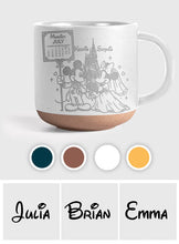 Load image into Gallery viewer, Personalized Engraved Pottery Mug Custom Name Gift for Couples
