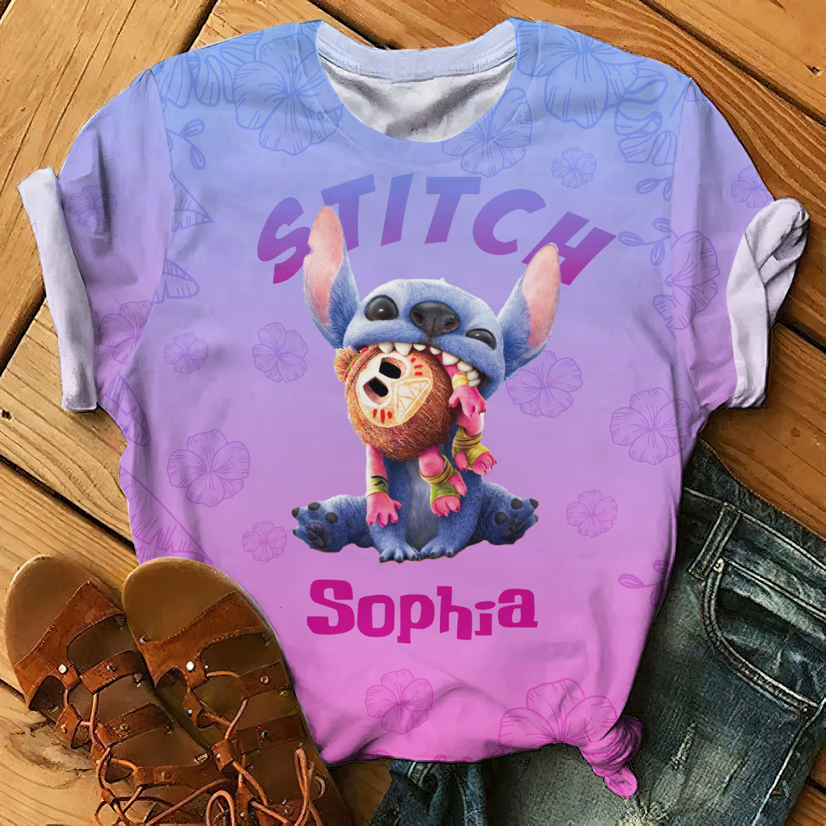 Personalized Ohana All Over Shirt Custom Name for Summer