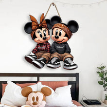 Load image into Gallery viewer, Personalized Chicano Mouse Couple Custom Wood Sign Gift
