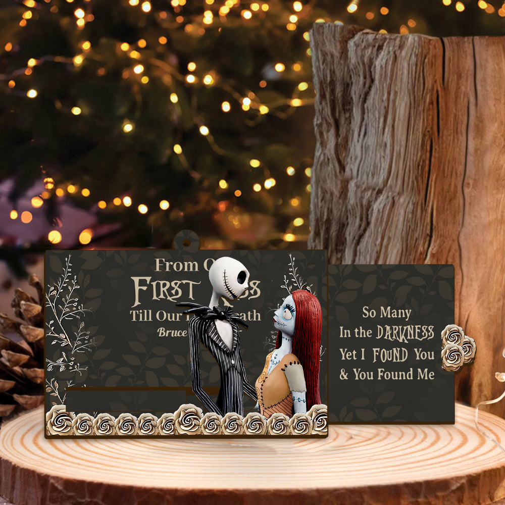 Personalized Sliding Ornament with Secret Message for Couples