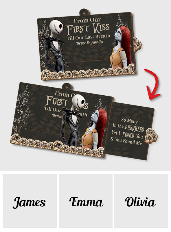 Personalized Sliding Ornament with Secret Message for Couples