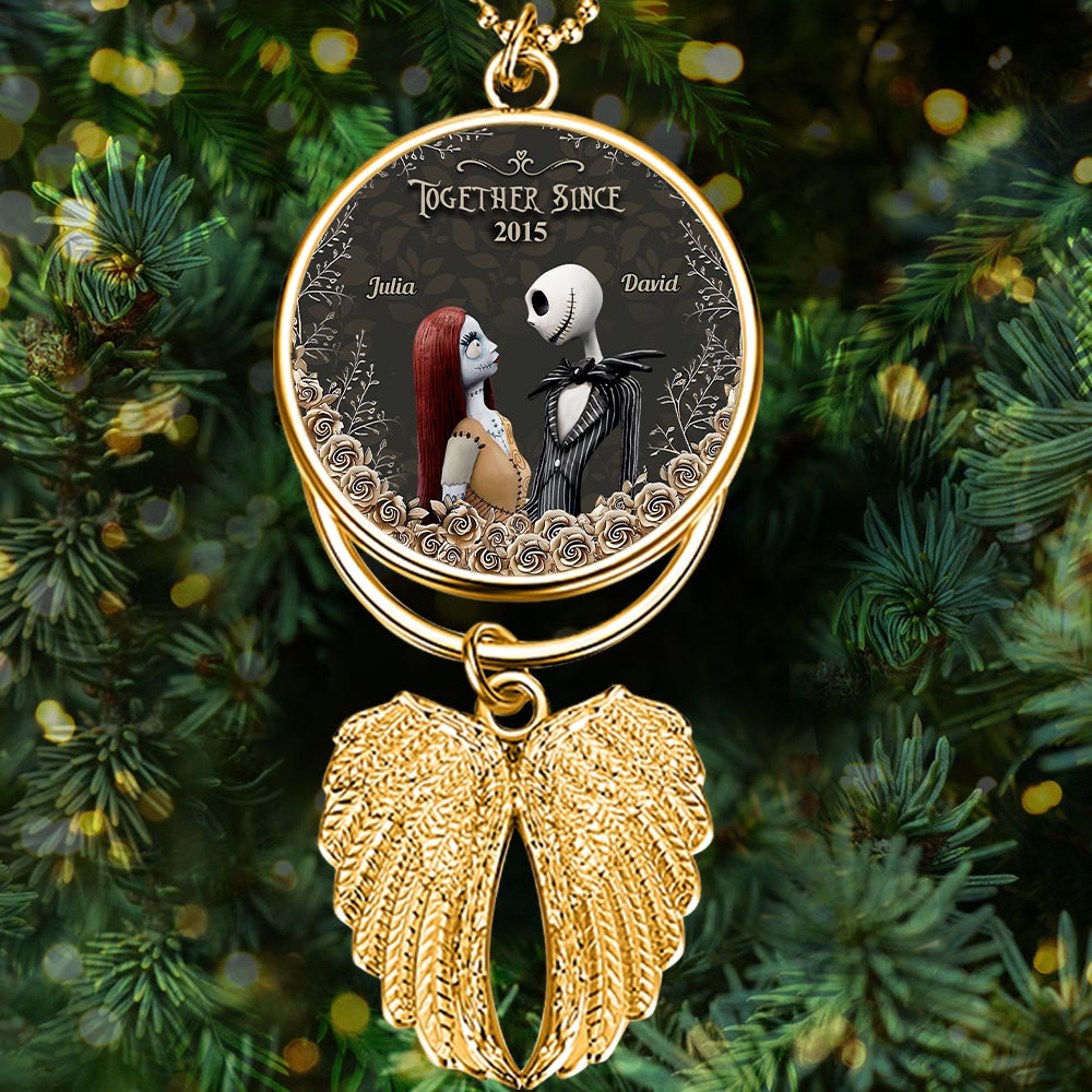 Personalized Angel Wings Ornament Custom Photo Gift for Christmas