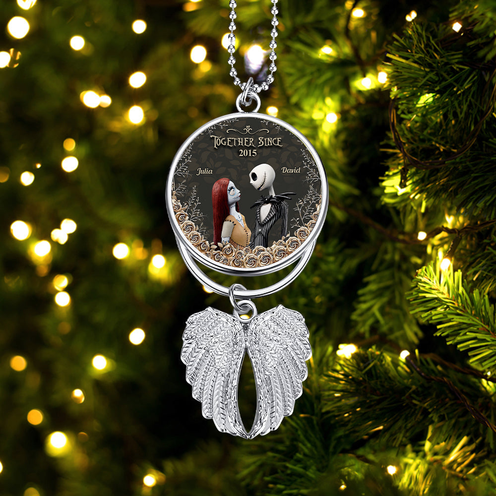 Personalized Angel Wings Ornament Custom Photo Gift for Christmas