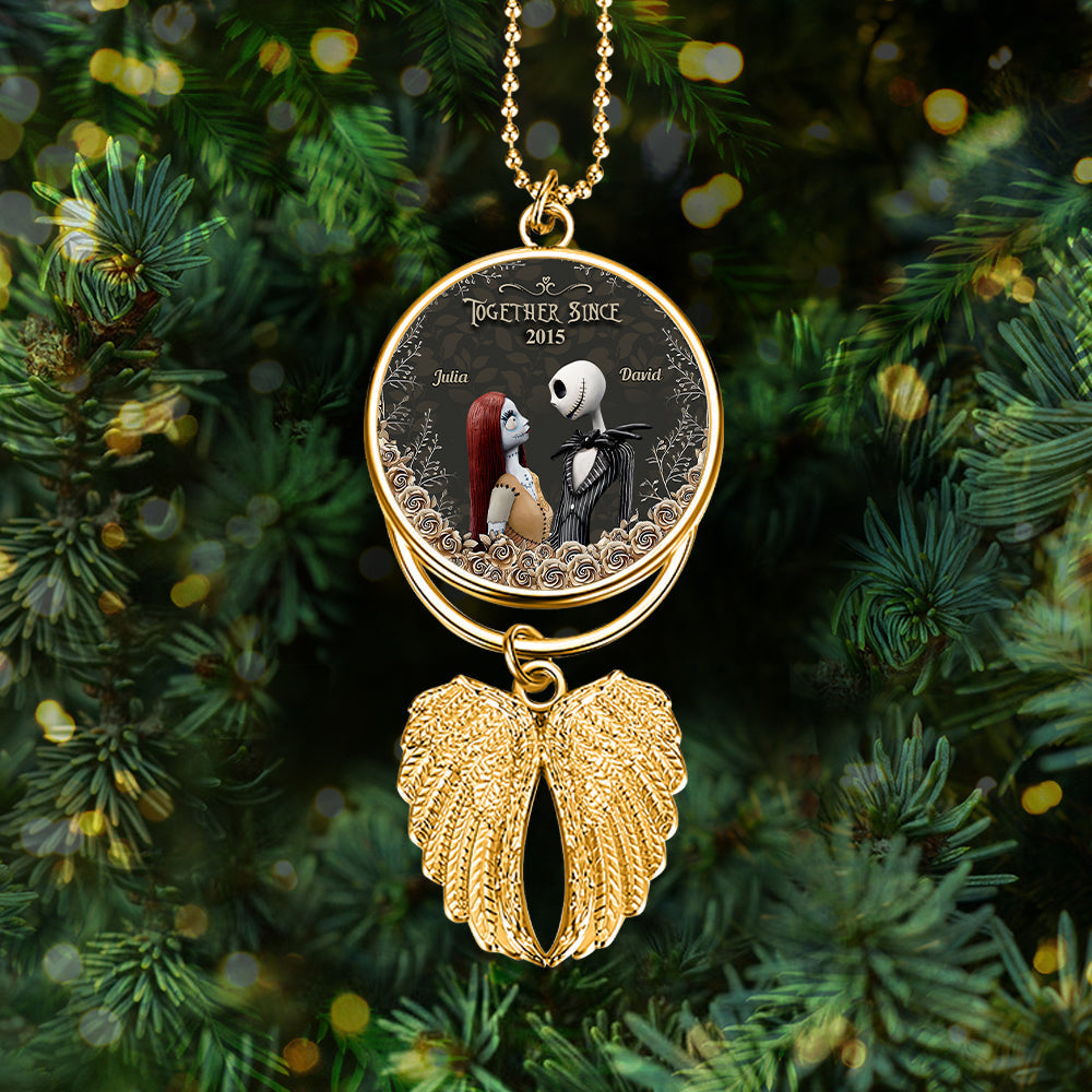 Personalized Angel Wings Ornament Custom Photo Gift for Christmas