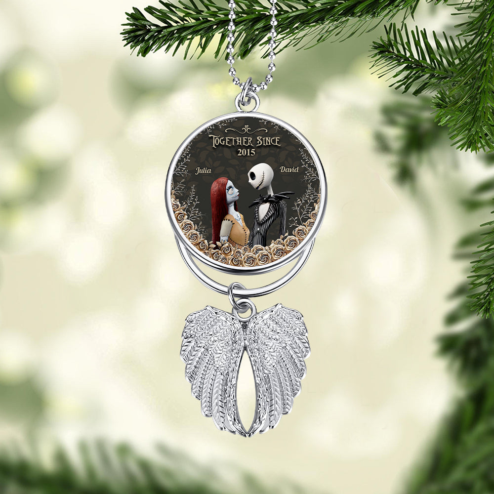 Personalized Angel Wings Ornament Custom Photo Gift for Christmas