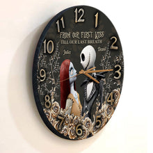 Load image into Gallery viewer, Personalized Nightmare Wall Clock Custom Name Gift for Couple
