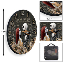 Load image into Gallery viewer, Personalized Nightmare Wall Clock Custom Name Gift for Couple
