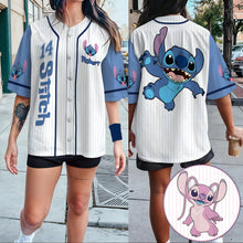 Load image into Gallery viewer, Personalized Stitch Baseball Jersey Custom Name Gift for Kids
