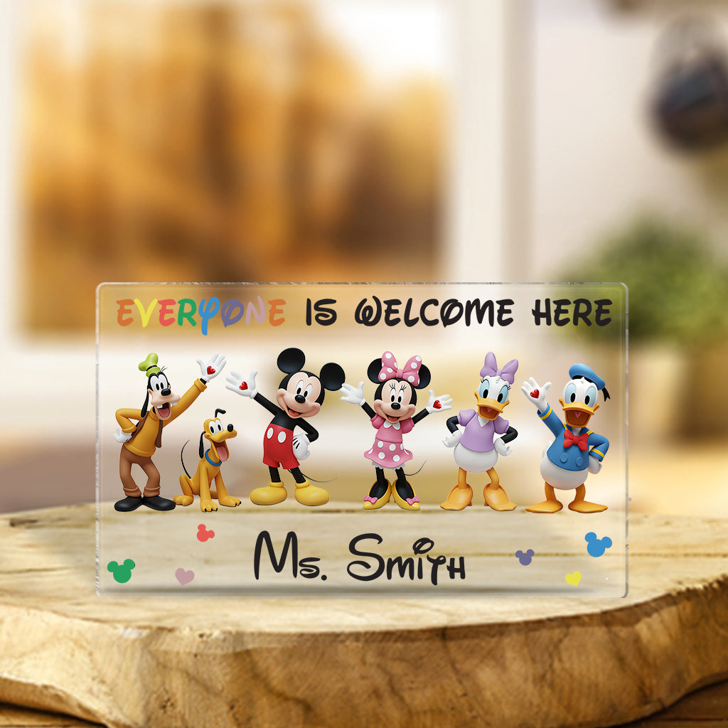Personalized Acrylic Plaque Custom Shape Gift for Teacher