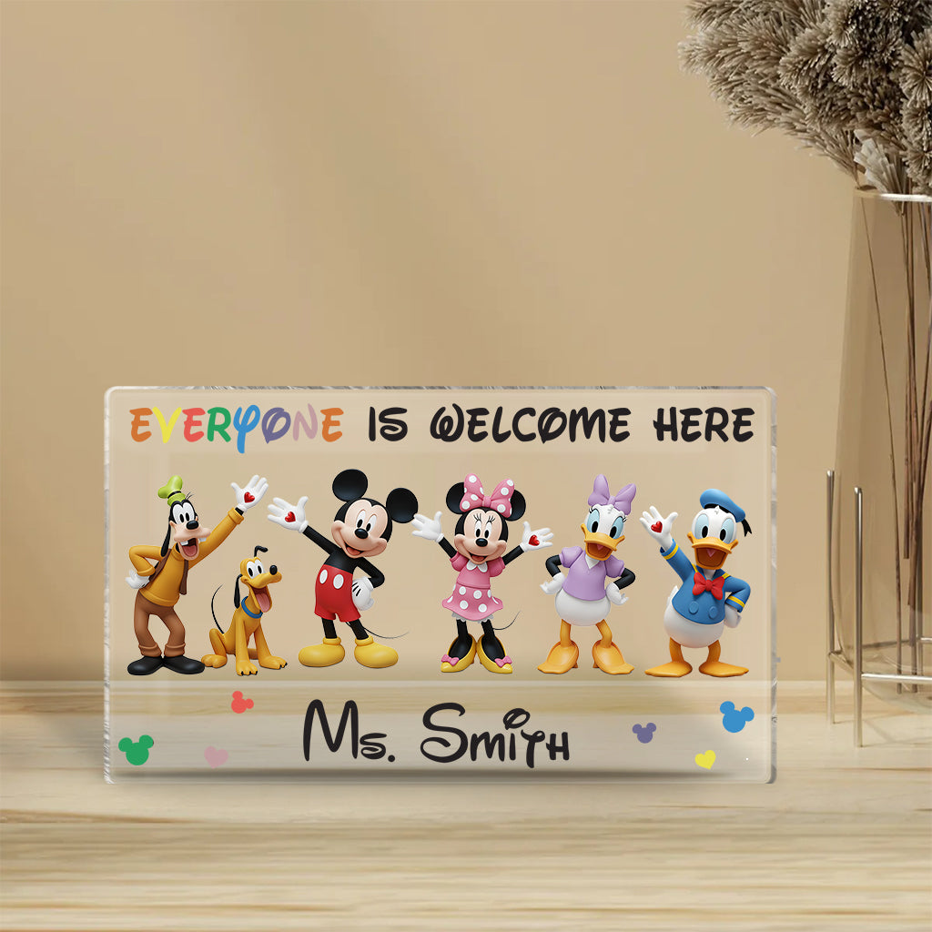 Personalized Acrylic Plaque Custom Shape Gift for Teacher