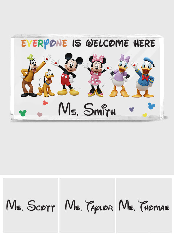 Personalized Acrylic Plaque Custom Shape Gift for Teacher