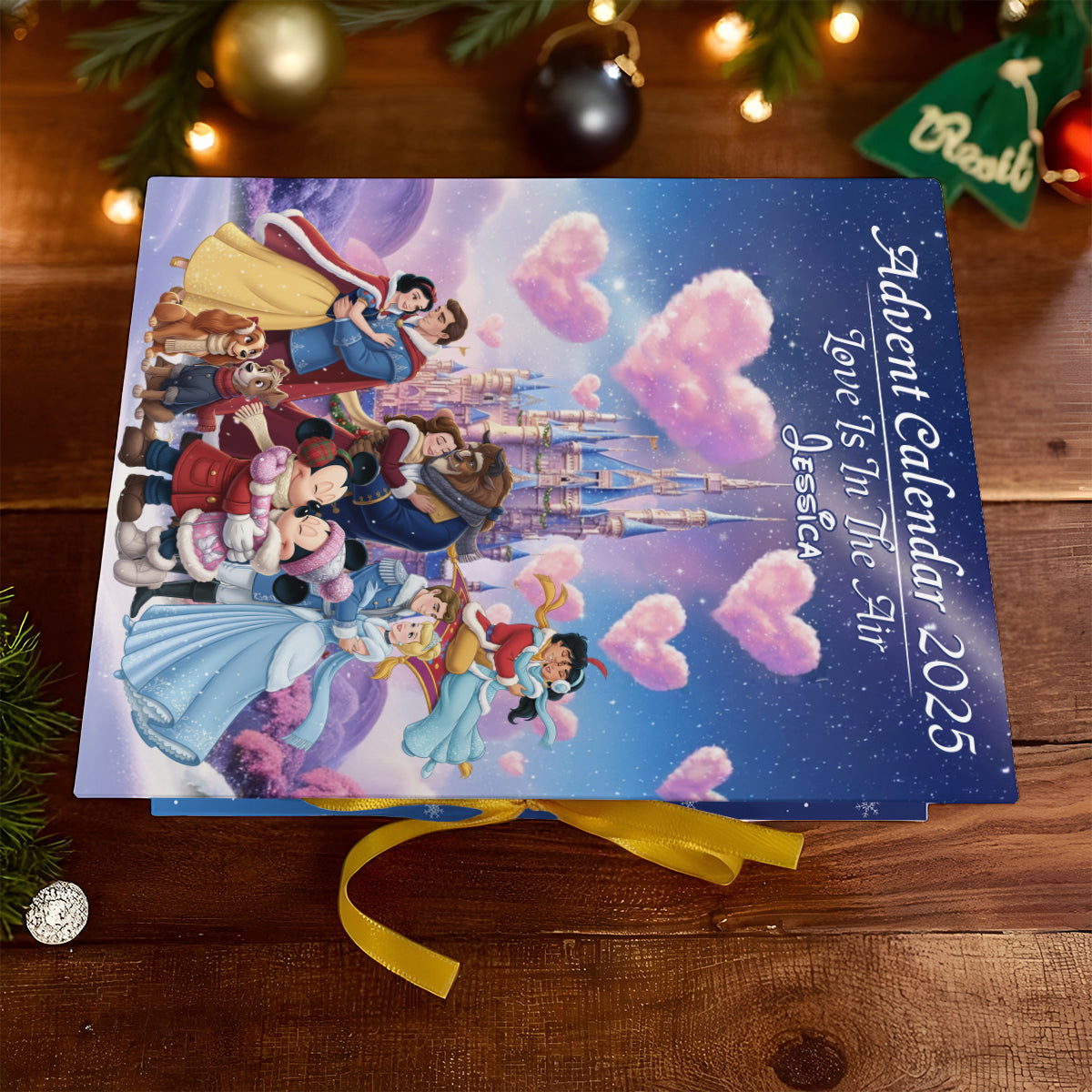 Personalized Advent Calendar with Mini Drawers & Ornaments for Christmas