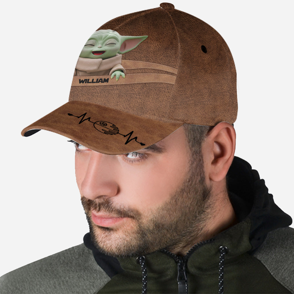 Personalized Dad Cap Yoda Graphic Custom Name Gift Idea