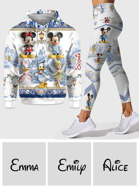 Personalized Mouse Hoodie and Leggings Set for Kids