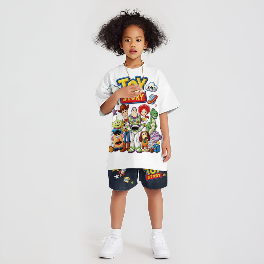 Personalized Toy Story T-Shirt & Shorts Set for Kids