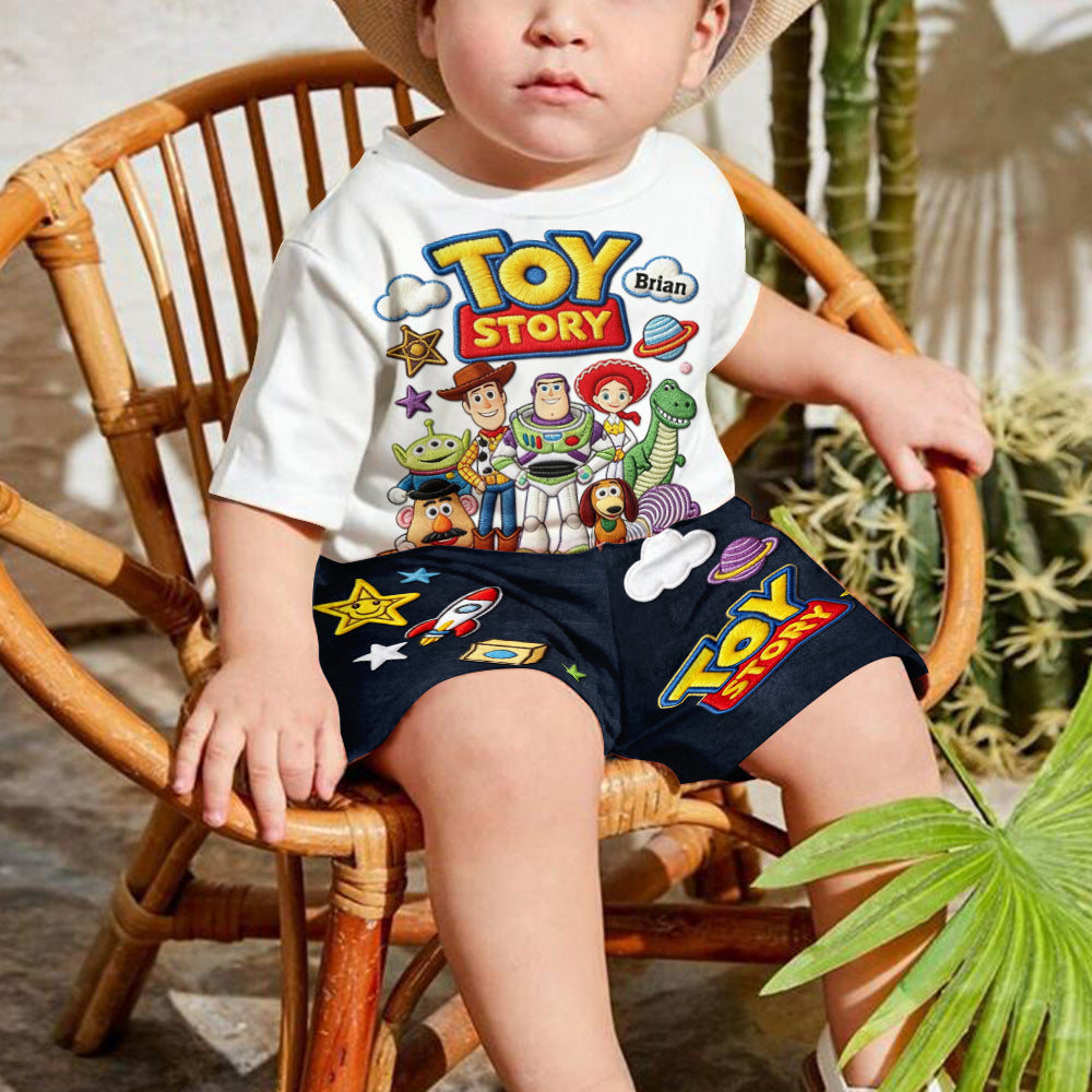 Personalized Toy Story T-Shirt & Shorts Set for Kids