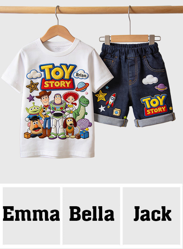 Personalized Toy Story T-Shirt & Shorts Set for Kids