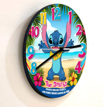Load image into Gallery viewer, Personalized Ohana Wall Clock Custom Family Name Gift
