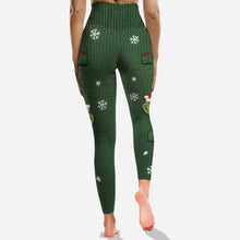 Load image into Gallery viewer, Personalized Christmas Grinch Hoodie and Leggings Set for Her
