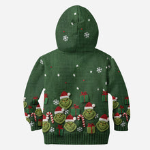 Load image into Gallery viewer, Personalized Christmas Grinch Hoodie and Leggings Set for Her
