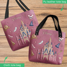 Load image into Gallery viewer, Personalized Disney Castle Tote Bag Custom Name Gift for Kids
