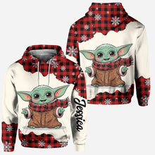 Load image into Gallery viewer, Personalized The Force Hoodie and Leggings Set for Christmas Gift
