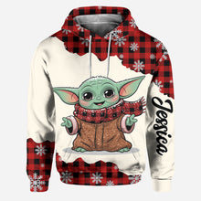 Load image into Gallery viewer, Personalized The Force Hoodie and Leggings Set for Christmas Gift
