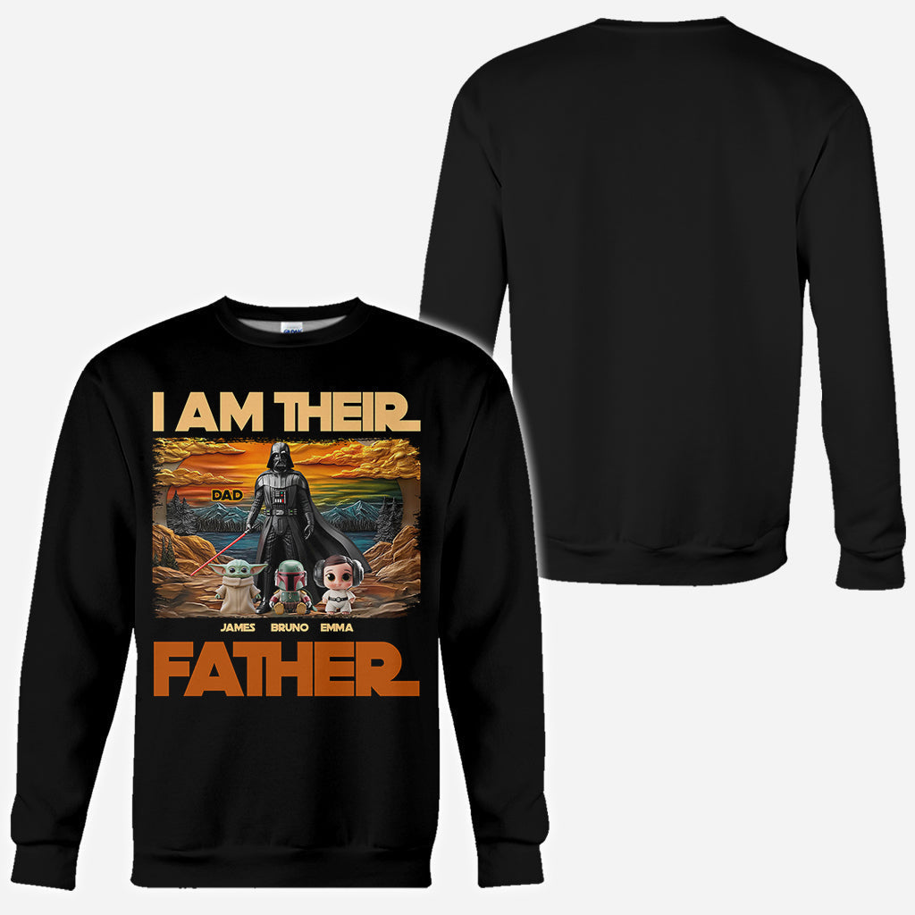 Personalized All Over Shirt I Am Their Father Gift for Dad