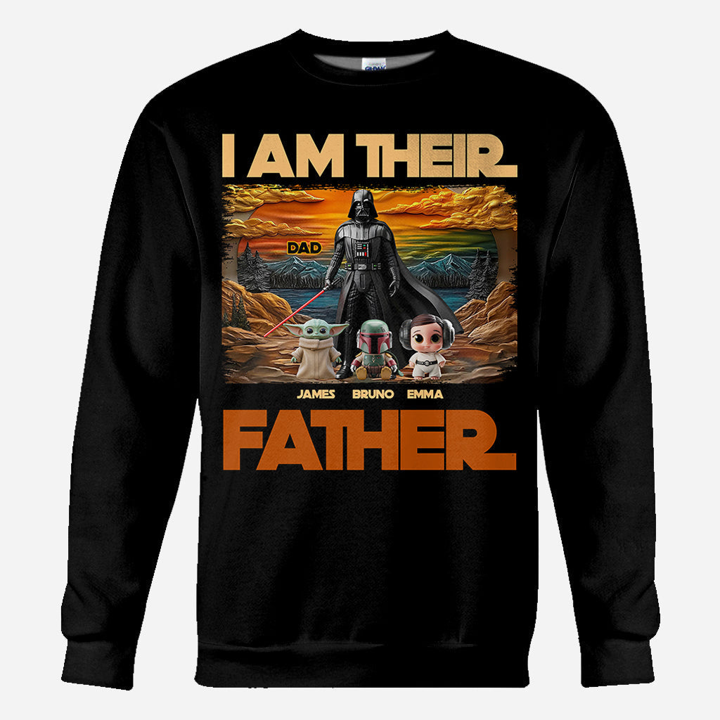 Personalized All Over Shirt I Am Their Father Gift for Dad