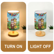 Load image into Gallery viewer, Personalized Mouse Table Lamp with Wood Base for Couples Gift
