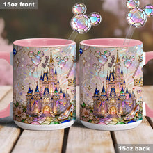 Load image into Gallery viewer, Personalized Magical Castle Mouse Set Accent Mug &amp; Stirrer Gift
