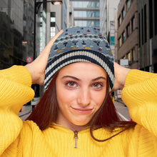 Load image into Gallery viewer, Personalized Mouse Beanie Hat with Patches for Mom &amp; Kids - Winter Gift
