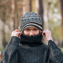 Load image into Gallery viewer, Personalized Mouse Beanie Hat with Patches for Mom &amp; Kids - Winter Gift
