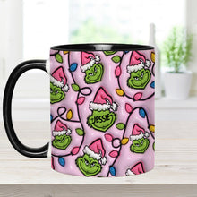 Load image into Gallery viewer, Personalized Christmas Accent Mug with Grinch Design for Kids
