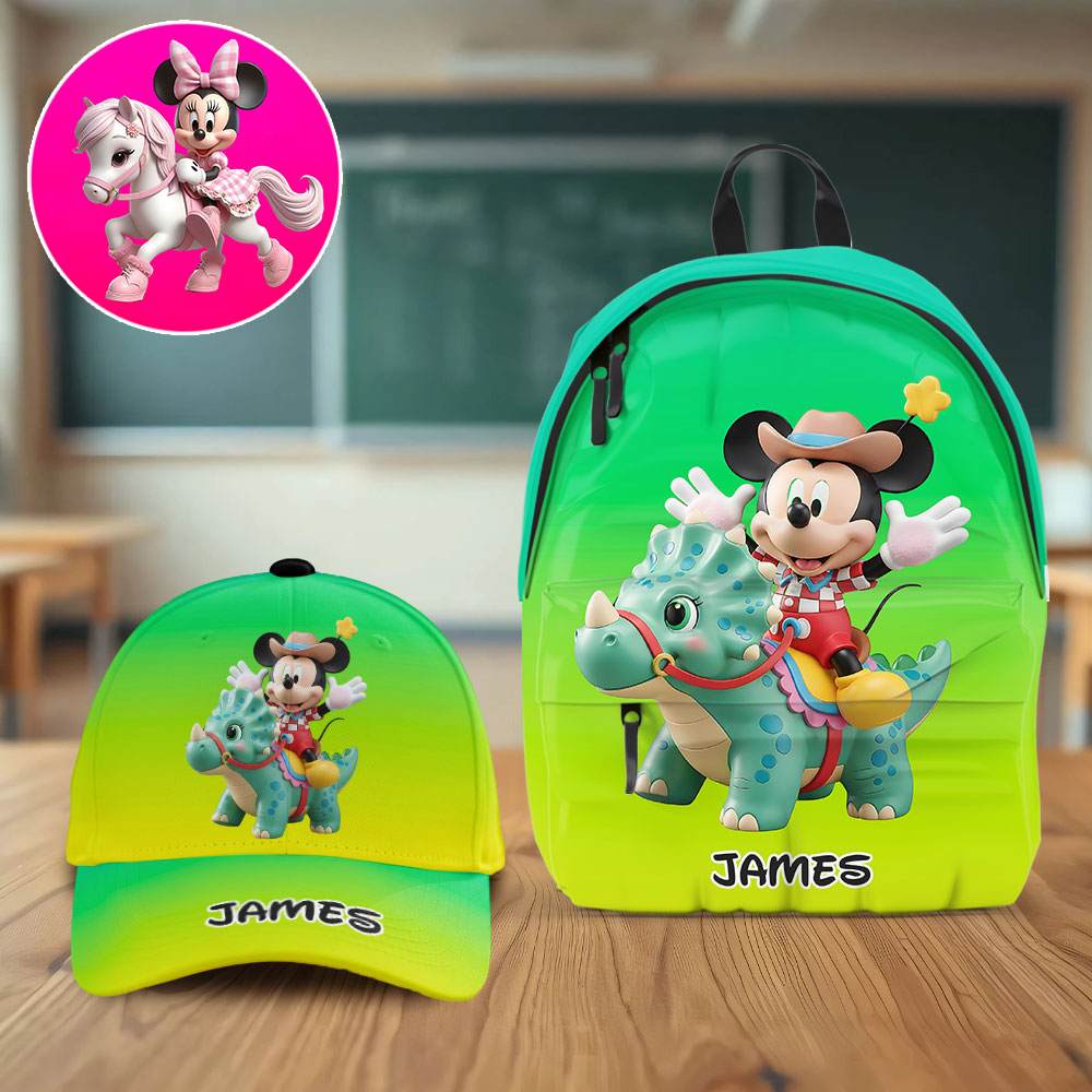 Personalized Kids Classic Cap & Backpack Set with Name