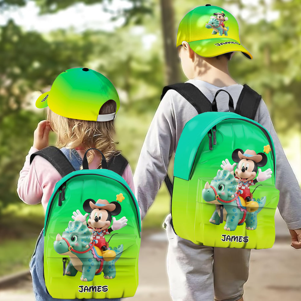 Personalized Kids Classic Cap & Backpack Set with Name