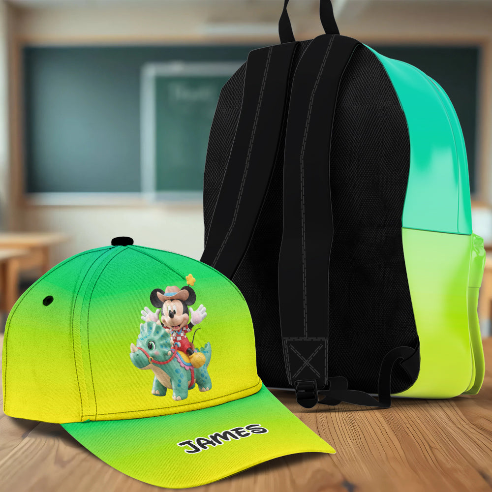 Personalized Kids Classic Cap & Backpack Set with Name