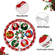 Load image into Gallery viewer, Personalized Disney Family Tree Skirt for Christmas Decor

