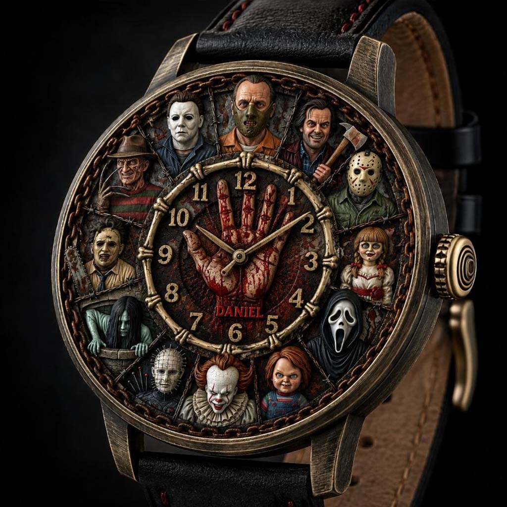 Personalized Horror Character Hand Watch Unique Halloween Gift