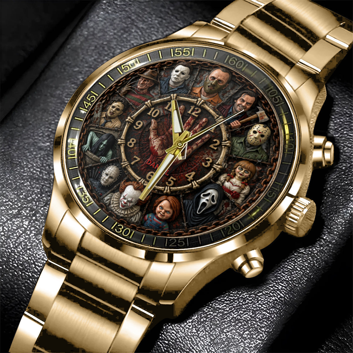 Personalized Horror Character Hand Watch Unique Halloween Gift