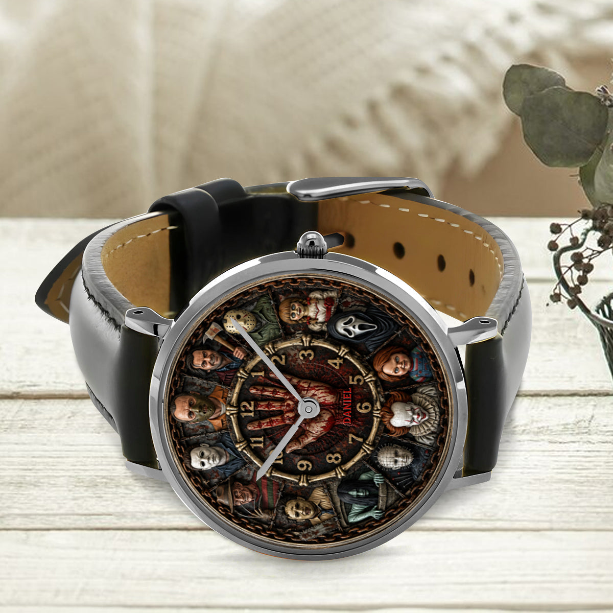Personalized Horror Character Hand Watch Unique Halloween Gift
