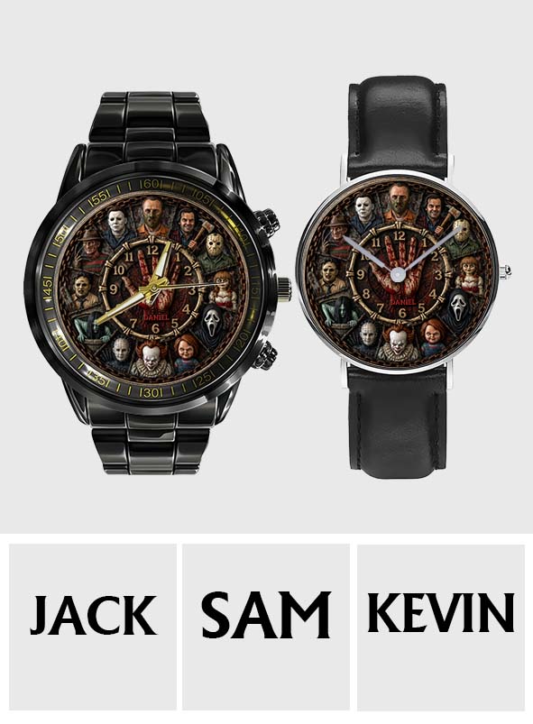 Personalized Horror Character Hand Watch Unique Halloween Gift