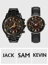 Load image into Gallery viewer, Personalized Horror Character Hand Watch Unique Halloween Gift
