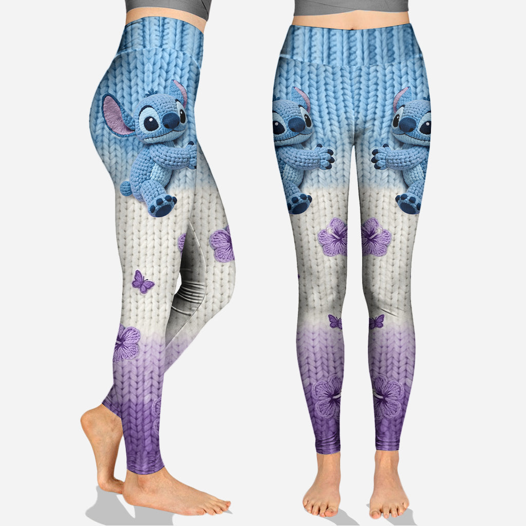 Personalized Blue Ohana Hoodie & Leggings Set for Kids