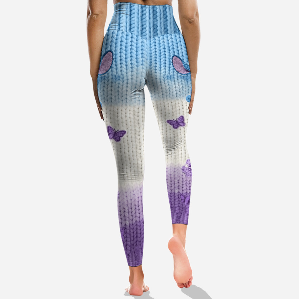 Personalized Blue Ohana Hoodie & Leggings Set for Kids